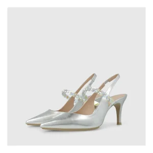Discount Zapatos De Salón Plateados Elux Mujer Zapatos De Salón