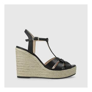 Flash Sale Cuñas Negras Yunari Mujer Cuñas Y Alpargatas
